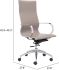 Glider Hi Back Office Chair (Taupe)