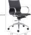 Glider Low Back Office Chair (Black)