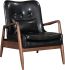 Bully Lounge Chair & Ottoman (Black)