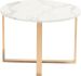 Globe End Table (Stone & Gold)