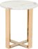 Atlas End Table (Stone & Gold)