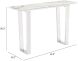 Atlas Console Table (Stone & Brushed Stainless Steel)