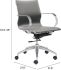 Glider Low Back Office Chair (Gray)
