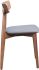 Newman Dining Chair (Set of 2 - Walnut & Dark Gray)