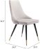 Piccolo Dining Chair (Set of 2 - Grey Velvet)