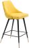 Piccolo Counter Chair (Yellow Velvet )