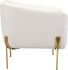 Micaela Arm Chair (Ivory & Gold)