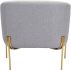 Micaela Arm Chair (Gray & Gold)