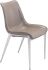 Magnus Dining Chair (Set of 2 - Gray & Brushed Stainless Steel)