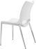 Ace Dining Chair (Set of 2 - White & Brushed Stainless Steel)