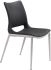 Ace Dining Chair (Set of 2 - Black & Brushed Stainless Steel)