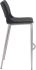 Ace Bar Chair (Set of 2 - Black & Brushed Stainless Steel)