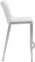 Ace Counter Chair (Set of 2 - White & Silver)