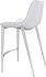 Magnus Counter Chair (Set of 2 - White & Silver)