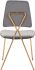 Chloe Dining Chair (Set of 2 - Gray & Gold)