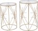 Set of 2 Hadrian Side Tables Gold)
