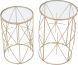 Set of 2 Hadrian Side Tables Gold)