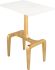 Clement Marble Side Table (White & Gold)