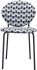 Clyde Dining Chair (Set of 2 - Geometric Print & Black)