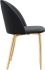 Cozy Dining Chair (Set of 2 - Black & Gold)