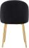Cozy Dining Chair (Set of 2 - Black & Gold)