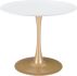 Opus Dining Table (White & Gold)