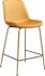 Tony Counter Chair (Yellow & Gold)