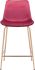 Tony Counter Chair (Red & Gold)