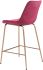 Tony Counter Chair (Red & Gold)