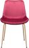 Tony Dining Chair (Set of 2 - Red & Gold)