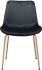 Tony Dining Chair (Set of 2 - Black & Gold)
