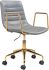 Eric Office Chair (Gray & Gold)