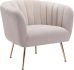 Deco Chaise d'Appoint (Beige et Or)