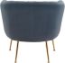Deco Accent Chair (Gray & Gold)