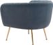 Deco Accent Chair (Gray & Gold)