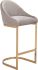 Scott Bar Chair (Gray & Gold)