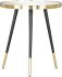 Particle Side Table (Black & Gold)