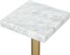 Josef Side Table (White & Gold)