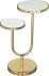 Marc Side Table (White & Gold)
