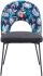 Merion Dining Chair (Set of 2 - Multicolor Print & Black)