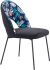 Merion Dining Chair (Set of 2 - Multicolor Print & Black)