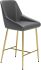 Madelaine Counter Chair (Gray & Gold)