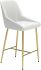 Madelaine Counter Chair (White & Gold)