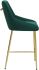 Madelaine Counter Chair (Green & Gold)