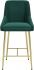 Madelaine Counter Chair (Green & Gold)