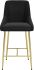 Madelaine Counter Chair (Black & Gold)