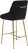 Madelaine Counter Chair (Black & Gold)