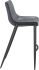 Magnus Bar Chair (Set of 2 - Dark Gray & Black)