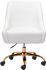 Madelaine Office Chair (White & Gold)