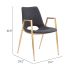 Desi Dining Chair (Set of 2 - Black & Gold)